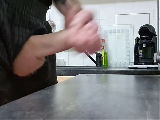 Cumshot in my kitchen