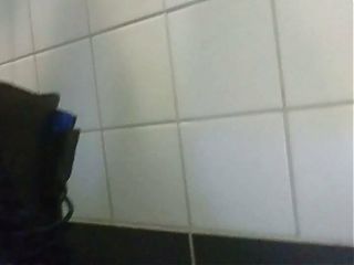 Public toilet wank. Jerk off into my work boots
